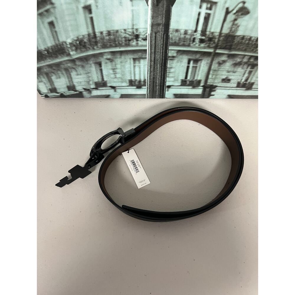 Coach 91305 Plaque Cut-To-Size Reversible Belt 38mm - Picture 3 of 7